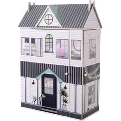Olivias Little World Dreamland Farmhouse Kids Interactief houten poppenhuis 3 verdiepingen met 13
